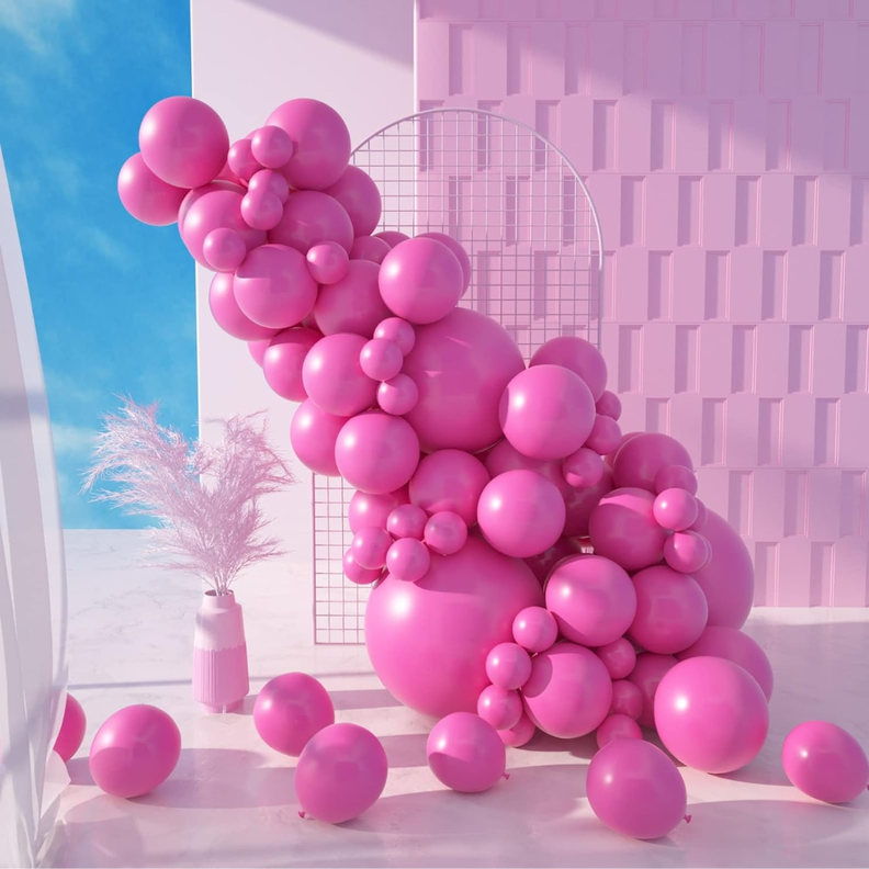Globos Color Rosado 100 Unidades Tamaño 25 Cm-5