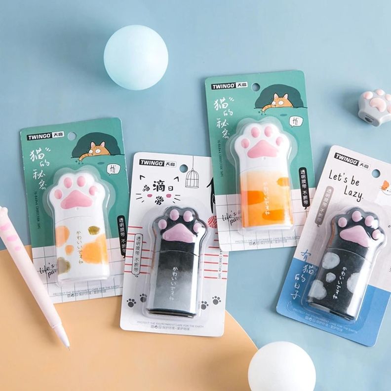 Corrector Cinta Diseño Patita De Gato Kawaii Cute-3