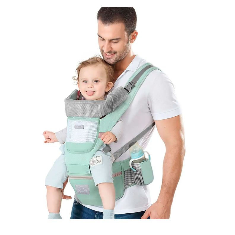 Mochila Porta Bebes Ergonómica Asiento Multifuncional 6 En 1