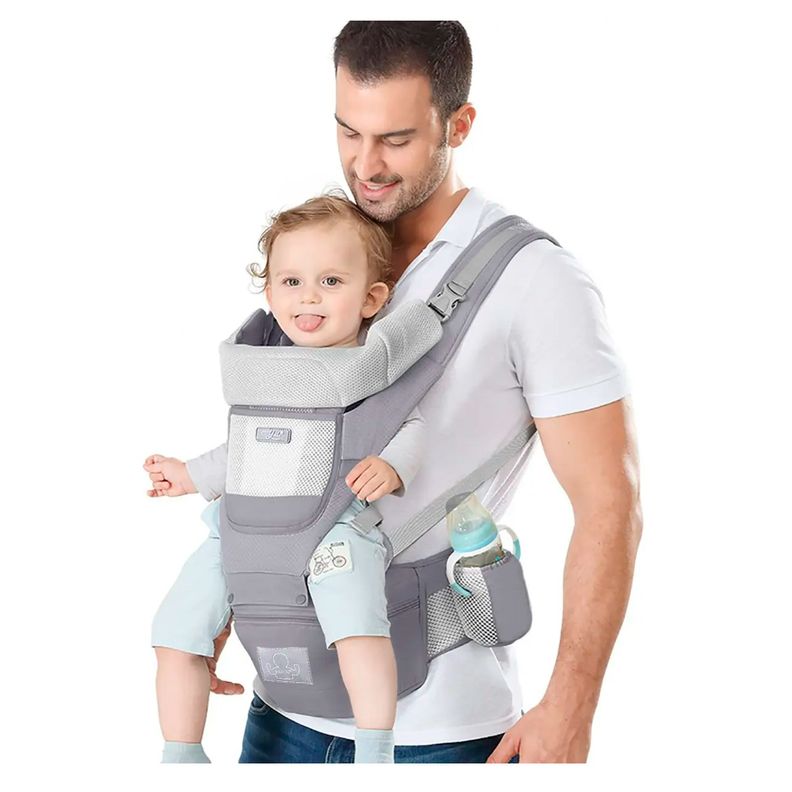 Mochila Porta Bebes Ergonomica Asiento Multifuncional 6 En 1