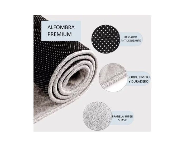 Alfombras Moderna Antideslizante 122 X81 Cm-2