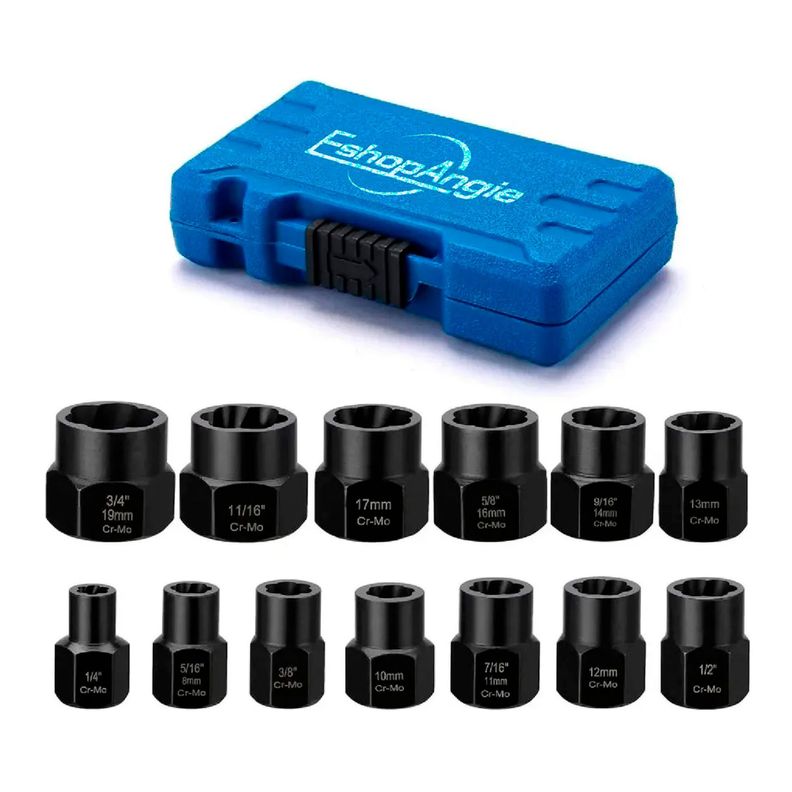 Kit De Dados Herramientas Juego Dados Extractores 1/4 A 19mm