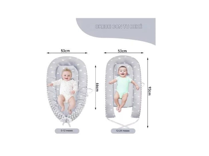 Cama Cojín Nido Colecho De Algodón Para Bebe 93x53cm-6