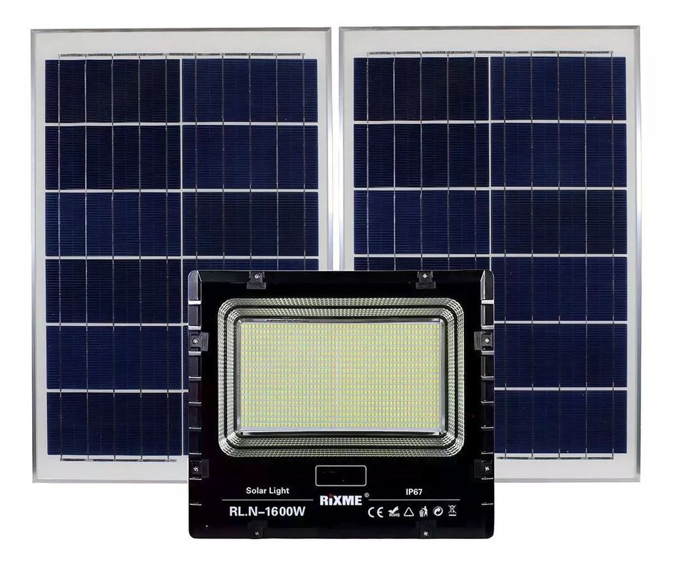 Foco Solar Led 1600 Watts Control Remoto Panel Solar Ip67-0