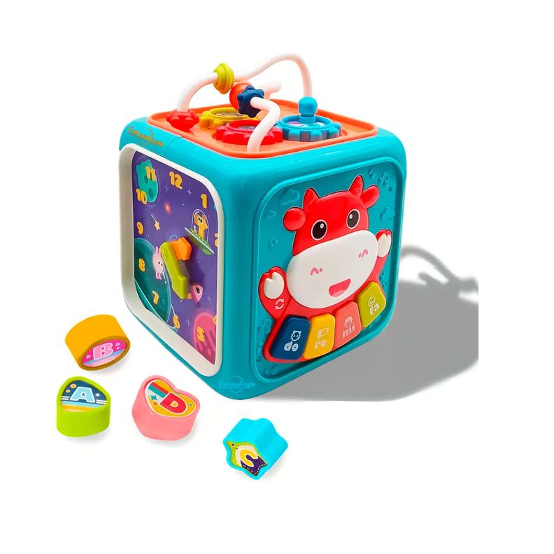 Cubo Multiactividades Para Bebes Con Luz Y Sonido Educativo