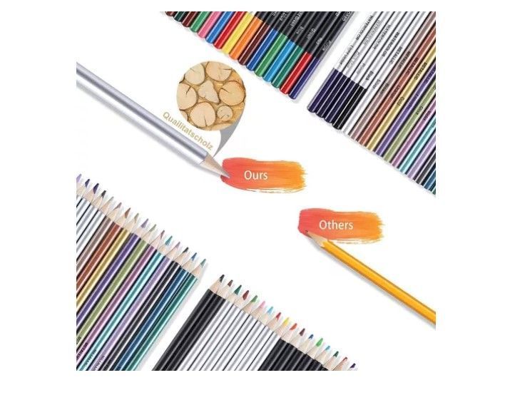 Set Lapices Colores 83 Pzs Dibujo Profesional Estuche-5