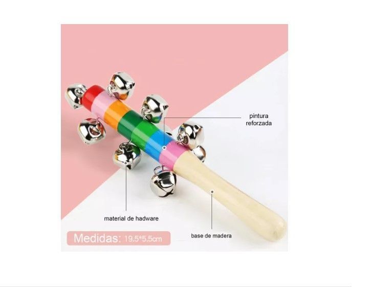 Set 8 Instrumento Musicales Montessori Madera Para Niños-3