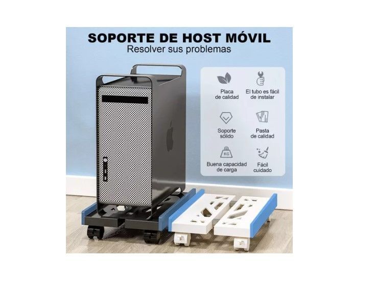 Base/soporte De Cpu Expandible Retráctil Con Ruedas Y Freno-1