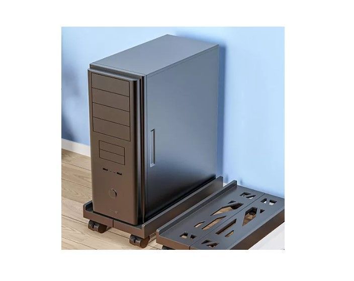 Base/soporte De Cpu Expandible Retráctil Con Ruedas Y Freno-2