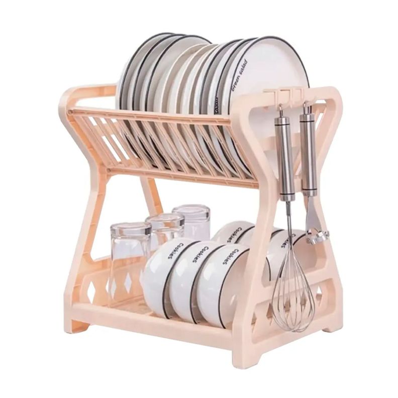 Secador Escurridor De Platos 2 Niveles Plastico Escurridor