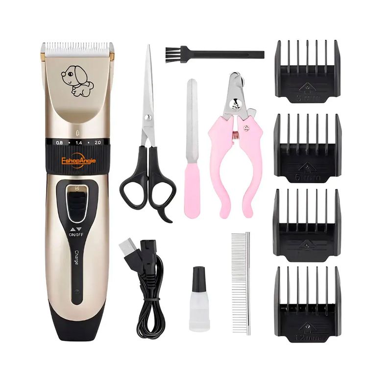 Maquina Corta Pelo Perros Cortadora Usb Accesorios Gatos Beige