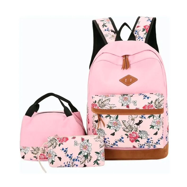 Kit Mochila Moda Casual Bolso Casual Para Mujer, 3 Piezas