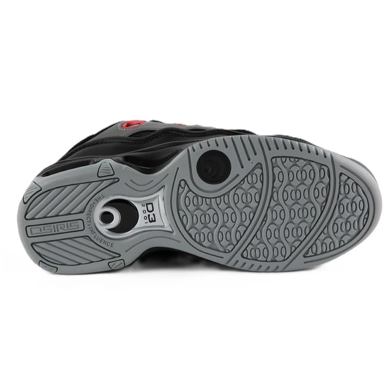 Zapatillas Osiris D3 OG para – Negro, Gris y Rojo-4