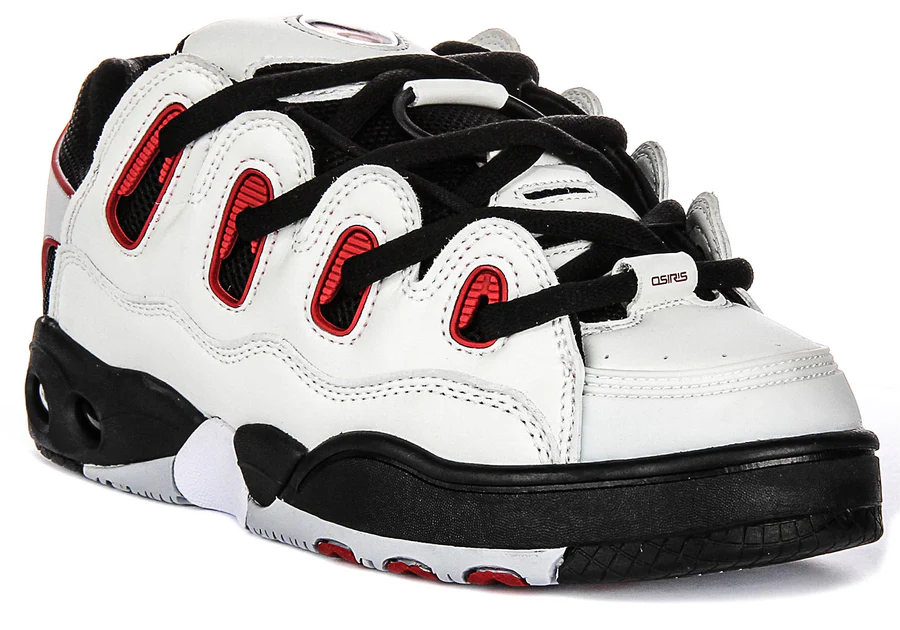 Zapatillas Osiris D3 OG - Negro, Blanco, Rojo-2
