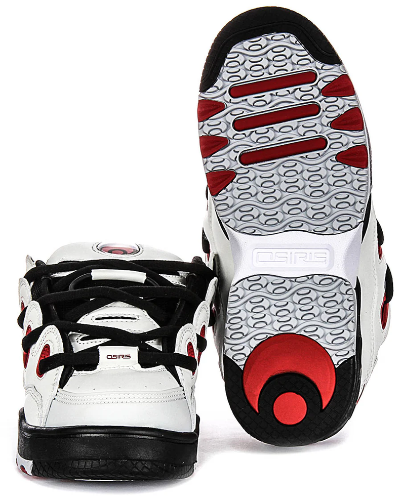 Zapatillas Osiris D3 OG - Negro, Blanco, Rojo-4