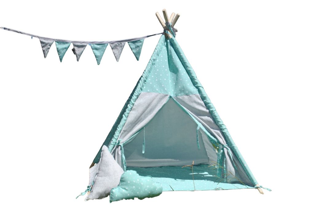 Carpa Tipi Infantil Algodón modelo Moon Jade-0
