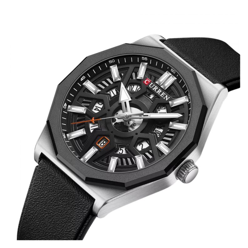 Reloj Curren KRED8502 Cuarzo Negro-1