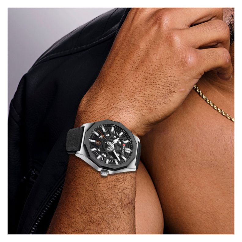 Reloj Curren KRED8502 Cuarzo Negro-2