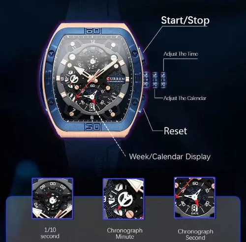 Reloj Curren KRED8701 Cuarzo Azul-1
