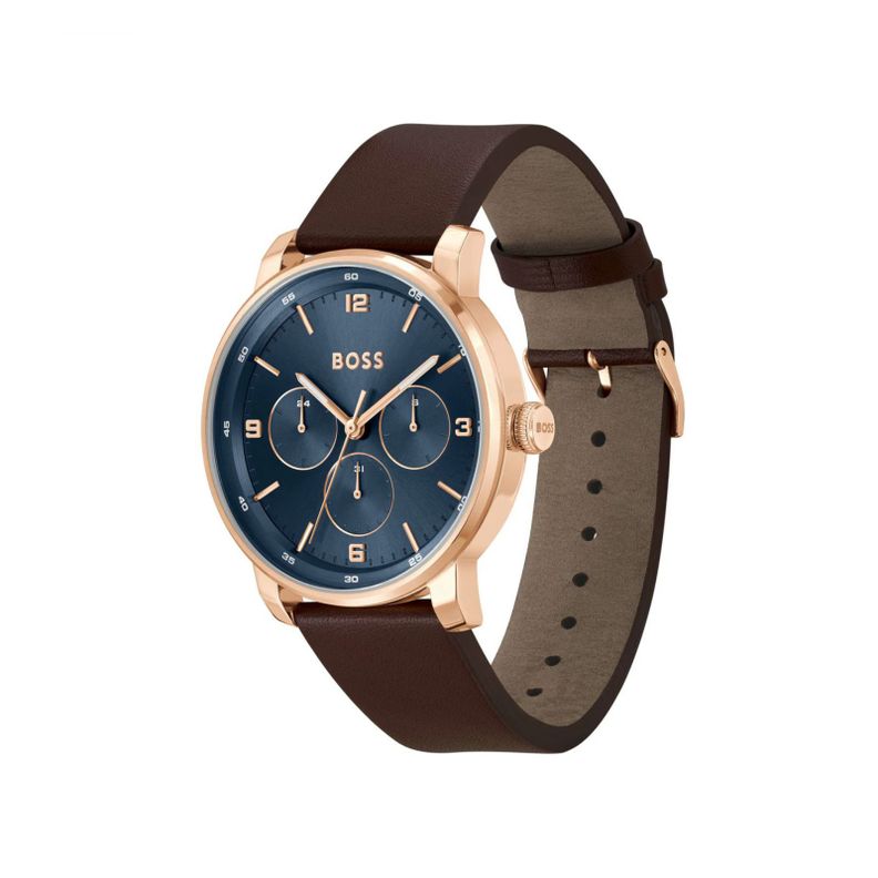 Reloj Boss 1514126 Café Hombre Quartz-2