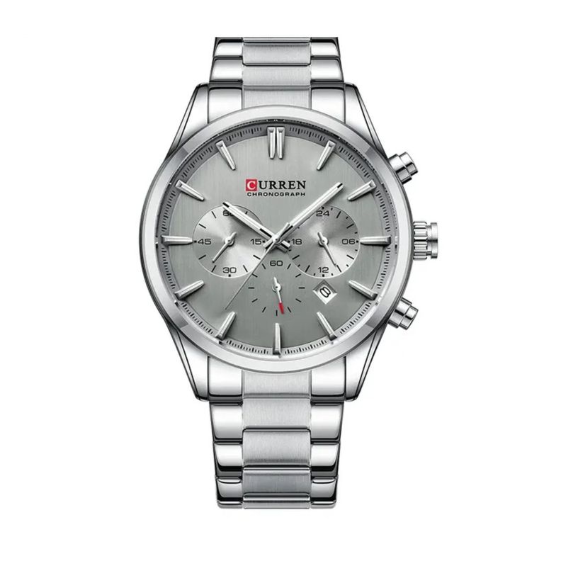Reloj Curren KRED8901 Quartz Hombre Plateado