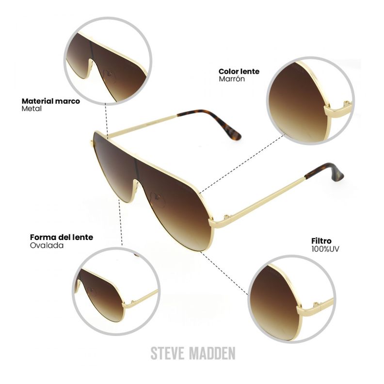 Lentes de Sol Steve Madden X17076 Outlook Unisex-2