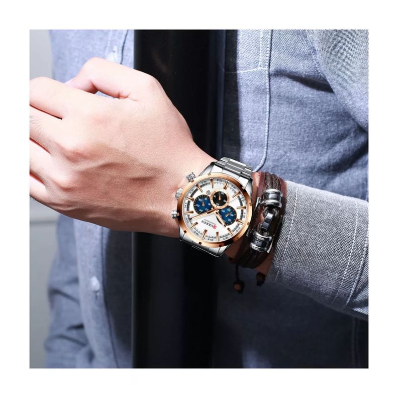 Reloj Curren KREC762002 Cuarzo Plata-1