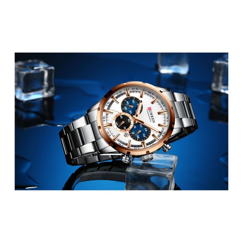 Reloj Curren KREC762002 Cuarzo Plata-5