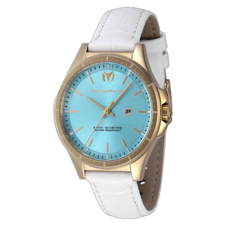 Reloj Technomarine Tm-822046 Mujer Quartz Dorado