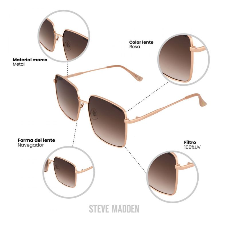 Lentes de Sol Steve Madden X17108 Outlook Mujer-1