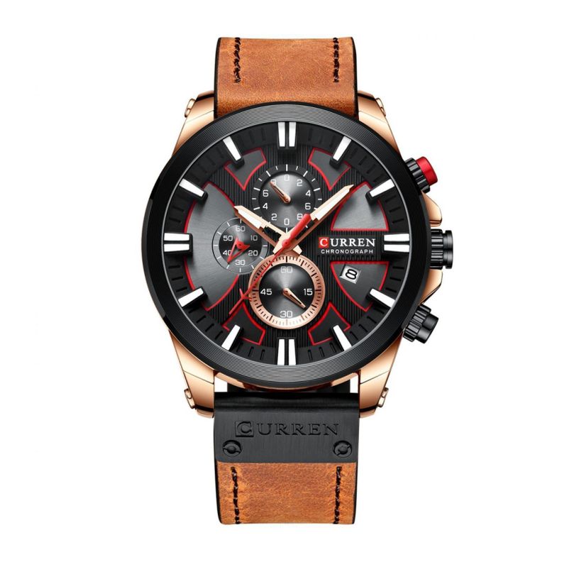 Reloj Curren KREC832011 Cuarzo Café-0