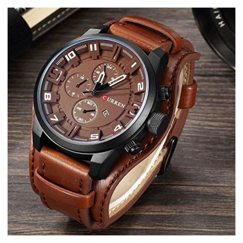 Reloj Curren KREA96010811 Cuarzo Café-3