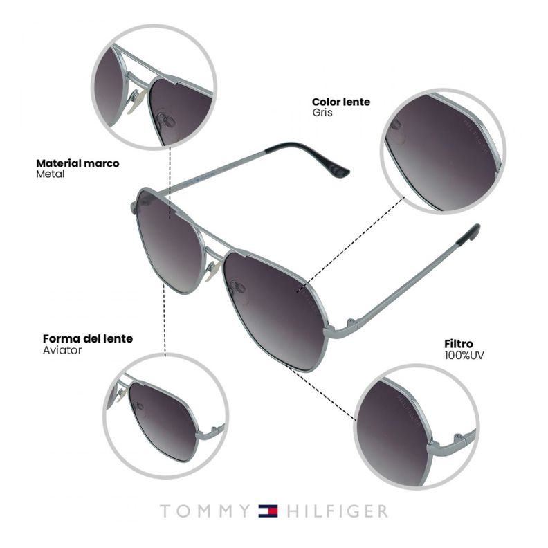 Lentes de Sol Tommy Hilfiger Outlook X60086 Mujer-2
