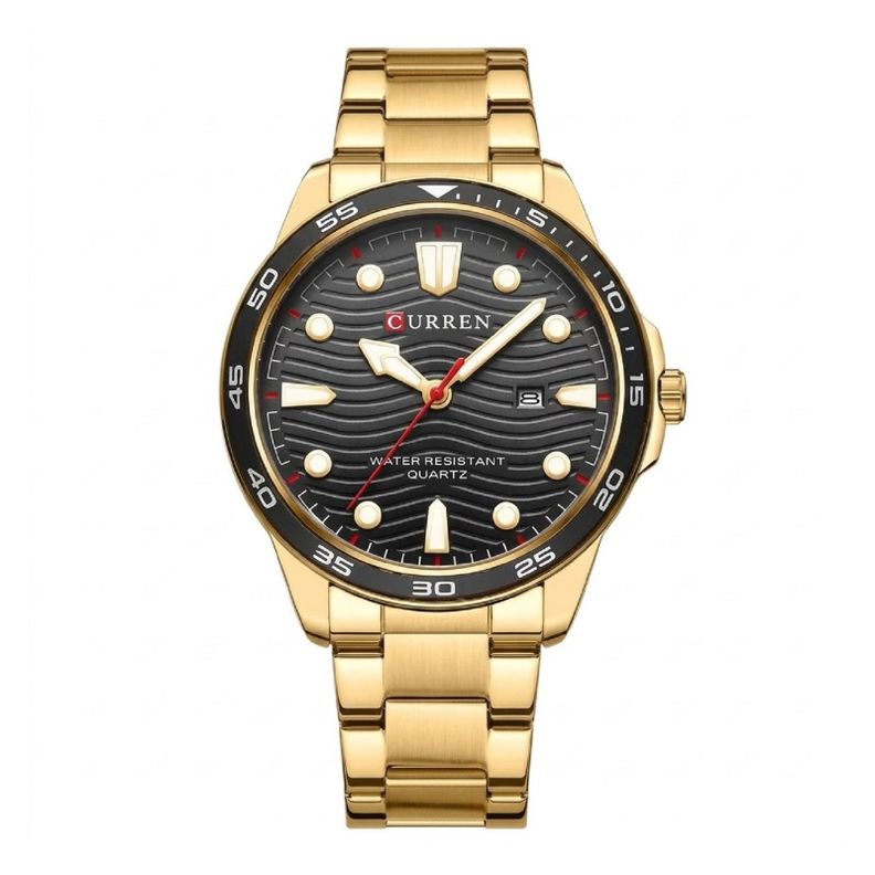 Reloj Curren KRED681801 Hombre Quartz Dorado