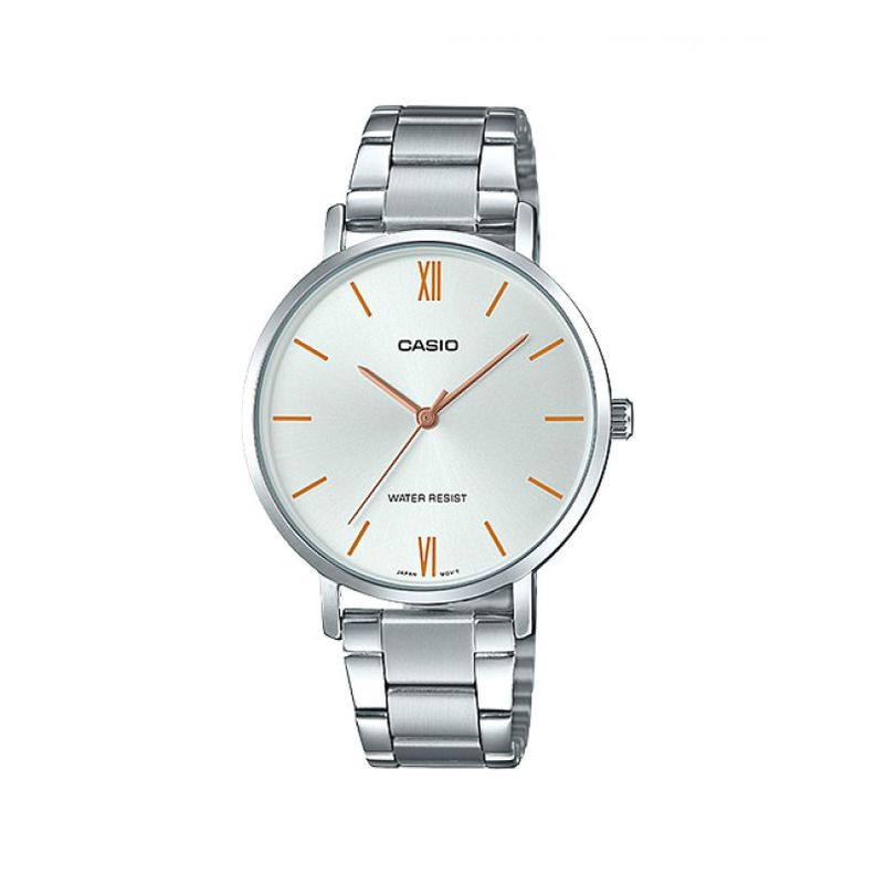 Reloj Casio ltpvt01d-7budf Análogo Plateado-0