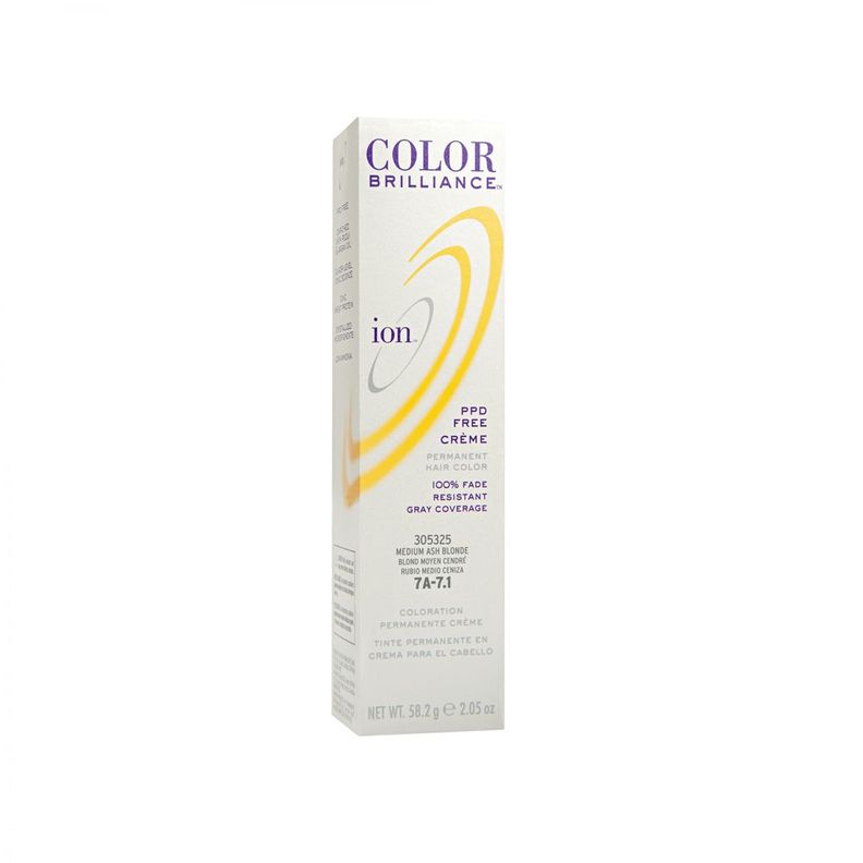 Tinte Permanente En Crema Ion Rubio medio cenizo 7A