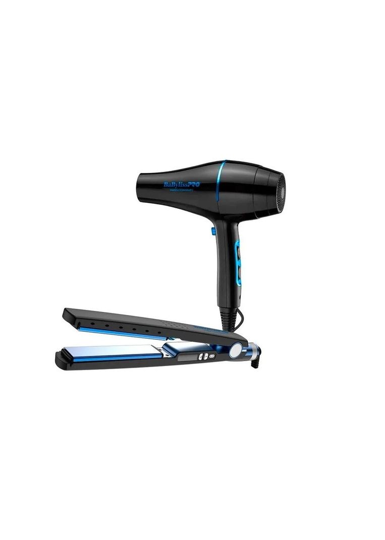 Kit plancha 32mm y secador 2000w negro Babyliss Pro-1