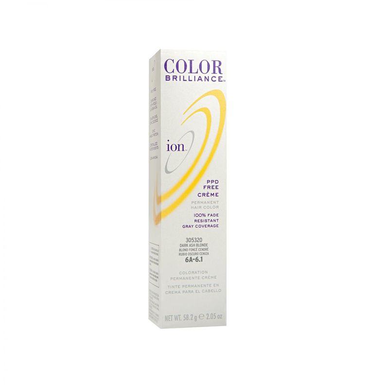 Tinte Permanente En Crema Ion Rubio oscuro cenizo 6A
