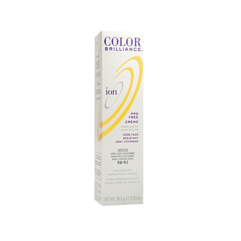 Tinte Permanente En Crema Ion Rubio clarísimo ceniza 9A-0