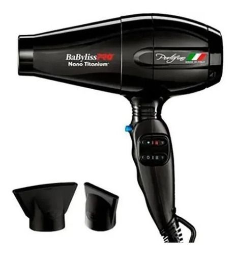 Secador Portofino Black Motor Italiano Babylisspro-0