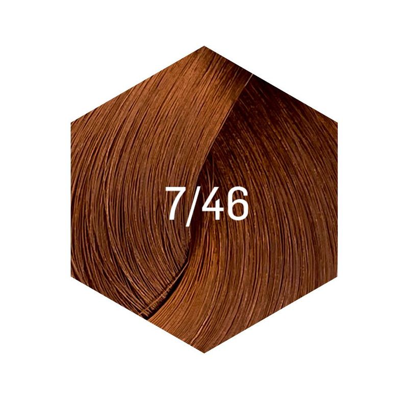 tintura permanente 60ml 7/46 rubio medio cobrizo marrón-1