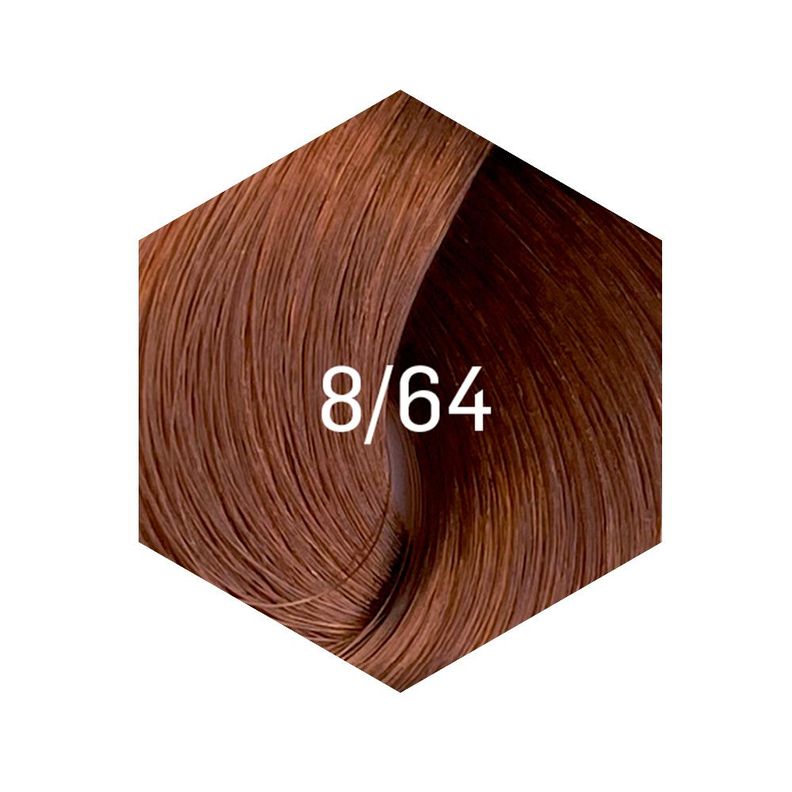 tintura permanente 60ml 8/64 rubio claro marrón cobre-1