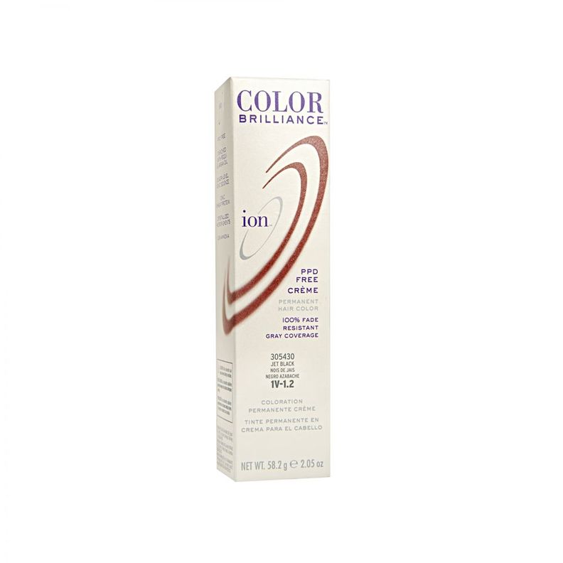 Tinte Permanente En Crema Ion Negro azabache 1V-0