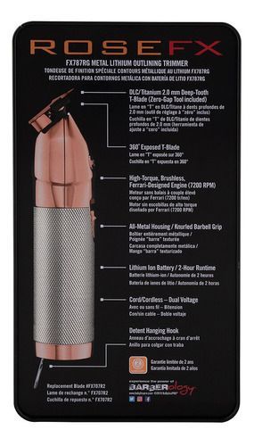 Desvelladora T-blade Babylisspro  Rose Gold-4