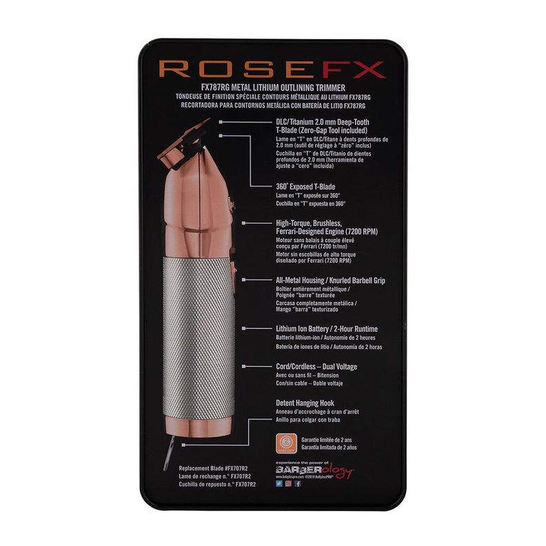 Desvelladora T-blade Babylisspro  Rose Gold-9