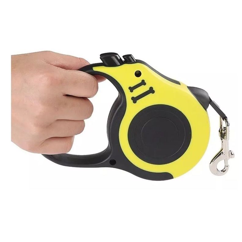 Correa De Perros Retráctil Amarillo-1