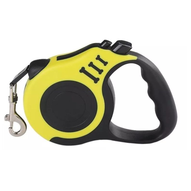Correa De Perros Retráctil Amarillo-0