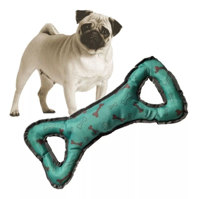 Juguete Para Perro Forma Hueso Azul-1