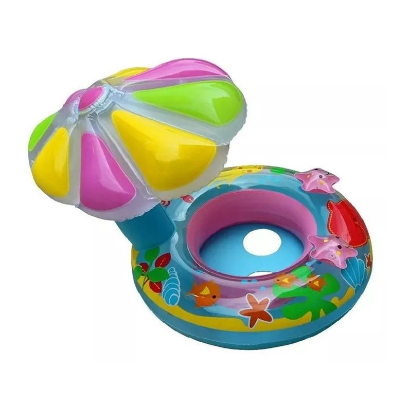 Flotador Inflable Para Niños Sombrilla Piscina-3