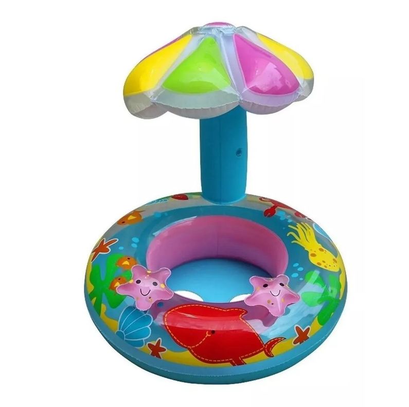 Flotador Inflable Para Niños Sombrilla Piscina-0